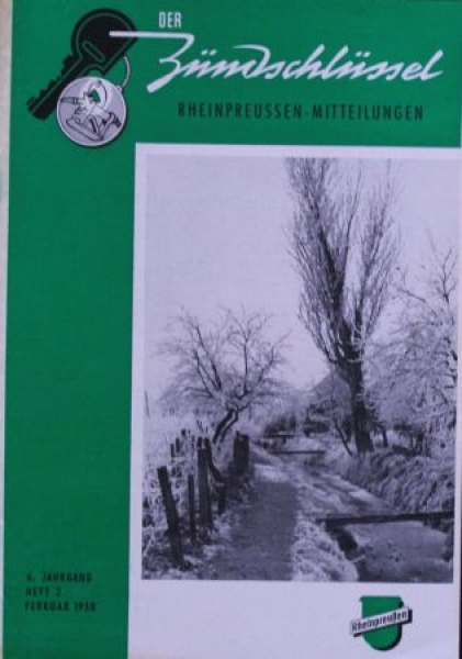 Rheinpreussen "Der Zuendschluessel" Gasstation-Magazine 1958 (3678)